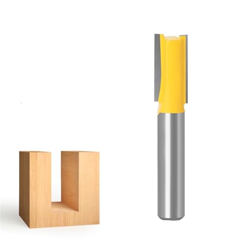 1 STÜCK/5 STÜCK Gerader Fräser, 8 mm Schaft, Wolframkarbid, Einzel- und Doppelnut, Nutfräser for die Holzbearbeitung(10mm) von TAOMENJS