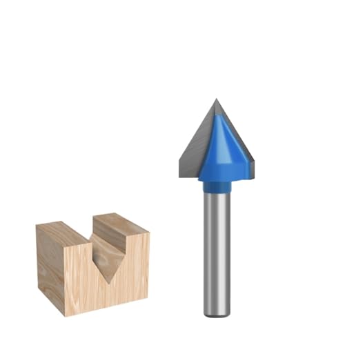 1 Stück 6 mm Schaft V-Nut-Fräser, 60/90/120/150 Grad CNC-Gravur V-Nut-Fräser for die Holzbearbeitung(6x16x60 Degree) von TAOMENJS