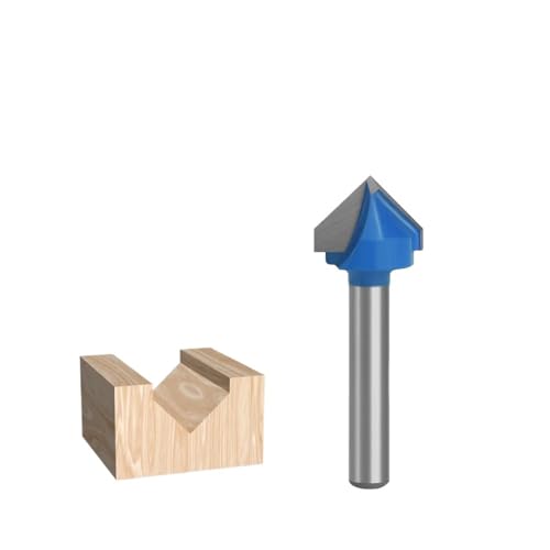 1 Stück 6 mm Schaft V-Nut-Fräser, 60/90/120/150 Grad CNC-Gravur V-Nut-Fräser for die Holzbearbeitung(6x16x90 Degree) von TAOMENJS