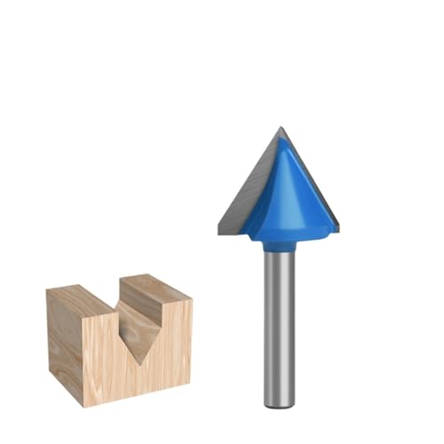 1 Stück 6 mm Schaft V-Nut-Fräser, 60/90/120/150 Grad CNC-Gravur V-Nut-Fräser for die Holzbearbeitung(6x22x60 Degree) von TAOMENJS