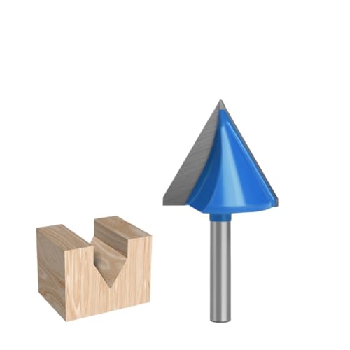 1 Stück 6 mm Schaft V-Nut-Fräser, 60/90/120/150 Grad CNC-Gravur V-Nut-Fräser for die Holzbearbeitung(6x32x60 Degree) von TAOMENJS