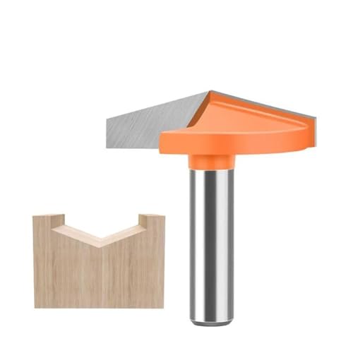 1 Stück 8 mm Schaft V-Nut-Fräser, 60/90/12/150 Grad CNC-Gravur Holzbearbeitung Fräser Fasenwerkzeug(8 * 38mm*150Degree) von TAOMENJS
