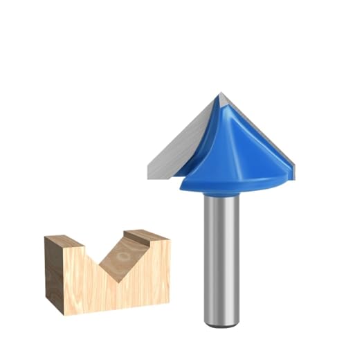 1 Stück 8 mm Schaft V-Nut-Fräser, 60/90/120 Grad CNC-Gravur Holzbearbeitungsfräser Werkzeug V-Typ Schlitzfräser(8x32x90 degrees) von TAOMENJS