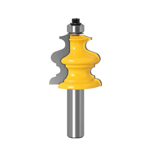 1 Stück Fräser for architektonische Formen, 8 mm 12 mm 1/2-Zoll-Schaft, Hartmetall-Formfräser for die Holzbearbeitung(8mm) von TAOMENJS