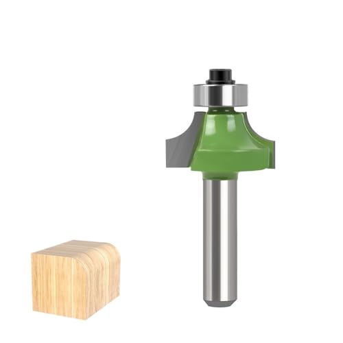 1 Stück Hartmetall-Abrundfräser, 8 mm Schaft, Eckenrundungskantenformung, Holzbearbeitungs-Formfräser(22.2mm) von TAOMENJS