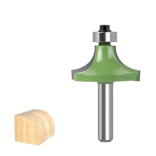 1 Stück Hartmetall-Abrundfräser, 8 mm Schaft, Eckenrundungskantenformung, Holzbearbeitungs-Formfräser(38.1mm) von TAOMENJS