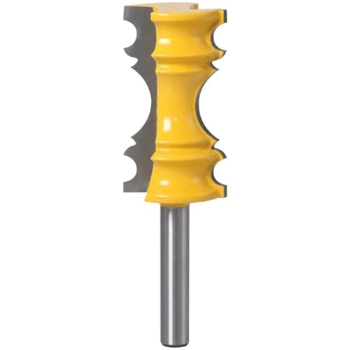 1 Stück Kronenform-Fräser, 8 mm, 12 mm, 12,7 mm Schaft, Stuhlschienen-Formfräser, Holzbearbeitungs-Fräswerkzeug (Size : 8mm shank) von TAOMENJS