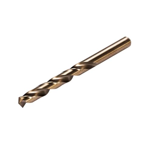 10 Stück Kobaltbohrer, 4,1–5 mm Schnellarbeitsstahl M35 Spiralbohrer mit geradem Schaft for gehärtetes Metall, Edelstahl, Gusseisen(5.0mm) von TAOMENJS