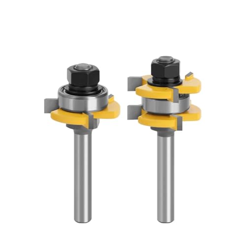 2 Stück/Set Nut- und Federfräser, 8 mm Schaft, Holzbearbeitung, T-förmiger Nutfräser 2 Stück/Set Nut- und Federfräser, 8 mm Schaft, Holzbearbeitung, T-förmiger Nutfräser von TAOMENJS