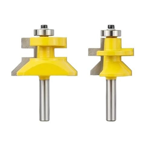 2-teiliges Nut- und Federfräser-Set for Bodenbeläge, 8-mm-Schaft, V-Nut und passender Federfräser, Bit-Set, passender Fräser for Wandvertäfelungen und Bodenbeläge, Holzbearbeitungsfräser 2-teiliges Nut- und Federfräser-Set for Bodenbeläge, 8-mm-Schaft, V-Nut und passender Federfräser, Bit-Set, passender Fräser for Wandvertäfelungen und Bodenbeläge, Holzbearbeitungsfräser von TAOMENJS