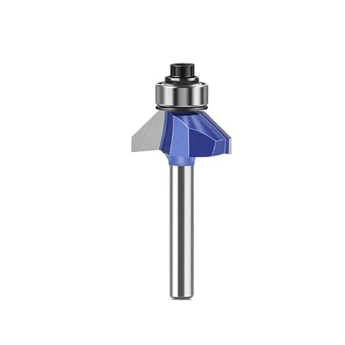 45-Grad-Fasenfräser, 6 mm 1/4 Zoll Schaft, Hartmetall-Kantenfasenformung, Fräswerkzeug for die Holzbearbeitung(6.35mm shank NO3) von TAOMENJS