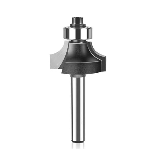 Abrundungsfräser, 1/4 Zoll 6 mm Schaft, Hartmetall, Eckenrundungsfräser for die Kantenformung, Holzbearbeitungsfräser(6.35mm shank NO5) von TAOMENJS