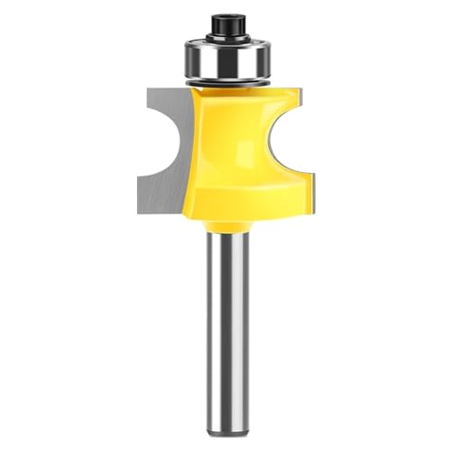 Bead Bullnose Bead Router Bit 6mm 1/4 Zoll Schaft, Holzbearbeitung Gravur Halbrund Perlenfräser Schnittdurchmesser 1 Zoll(6.35mm) von TAOMENJS