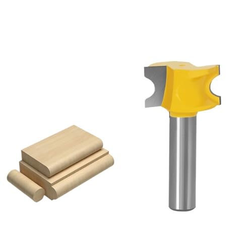 Bullnose-Fräser, halbrunder Fräser for die Holzbearbeitung mit 8 mm Schaft, hartmetallbestückter Nutfräser(8 * 6.35mm) von TAOMENJS