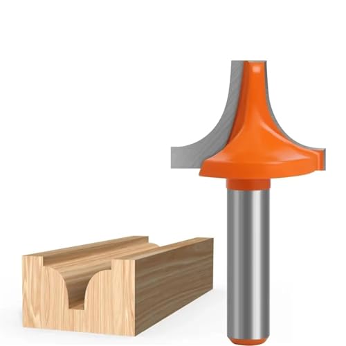 Eintauchender Abrundungsfräser, 8-mm-Schaftkantenformungsfräser for die Holzbearbeitung, Gravurfräser, Vollhartmetall-Schaftfräser(22mm) von TAOMENJS