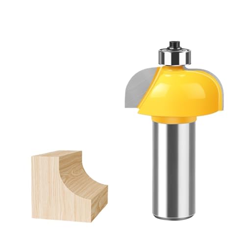 Fräser for Formen von Hohlkehlenkanten, 12 mm 1/2 Zoll Schaft, erhabene Platte, Schranktür, Holzbearbeitung, Gravur, Fräser(12 * 28.6mm) von TAOMENJS