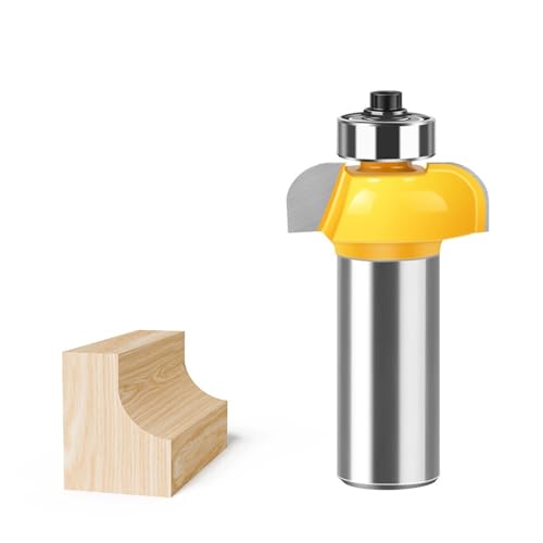 Fräser for Formen von Hohlkehlenkanten, 12 mm 1/2 Zoll Schaft, erhabene Platte, Schranktür, Holzbearbeitung, Gravur, Fräser(12.7 * 25.4mm) von TAOMENJS