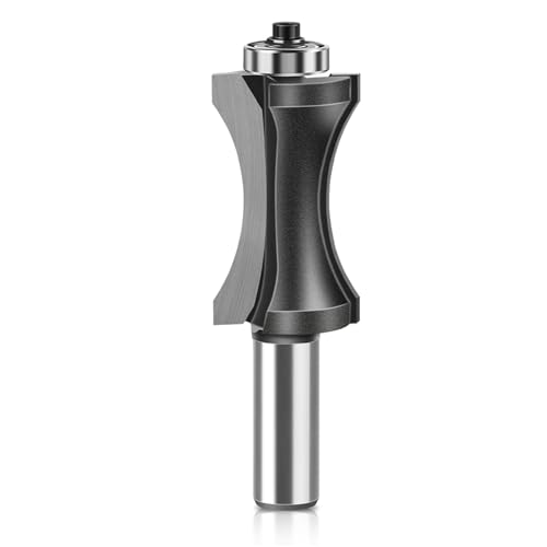 Halbrundkugellager-Fräser, 12 mm, 1/2 Zoll Schaft, Kantenperle, Hartmetall-Fräser for die Holzbearbeitung(12.7X38.1mm) von TAOMENJS