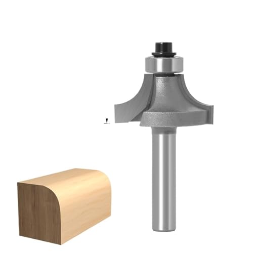 Kantenfräser mit Abrundungsfunktion, Hartmetall-Eckenrundungskantenformung mit 8 mm Schaft, Fräswerkzeuge for die Holzbearbeitung(8 * 32mm) von TAOMENJS
