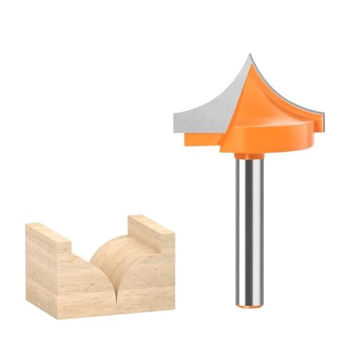 Rillenfräser mit Rundungsspitze, 6-mm-Schaft, Hartmetall-Fräser for die Holzbearbeitung, 8–32 mm Schnittdurchmesser(6X30) von TAOMENJS