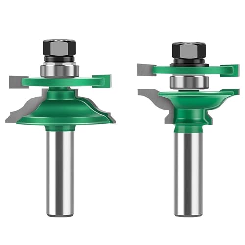 Schienen- und Pfostenfräser-Bit-Set, 12 mm Schaft, Abinet-Türpaneel, Holzbearbeitungs-Fräserwerkzeuge, grüner Nut- und Feder-Schaftfräser Schienen- und Pfostenfräser-Bit-Set, 12 mm Schaft, Abinet-Türpaneel, Holzbearbeitungs-Fräserwerkzeuge, grüner Nut- und Feder-Schaftfräser von TAOMENJS