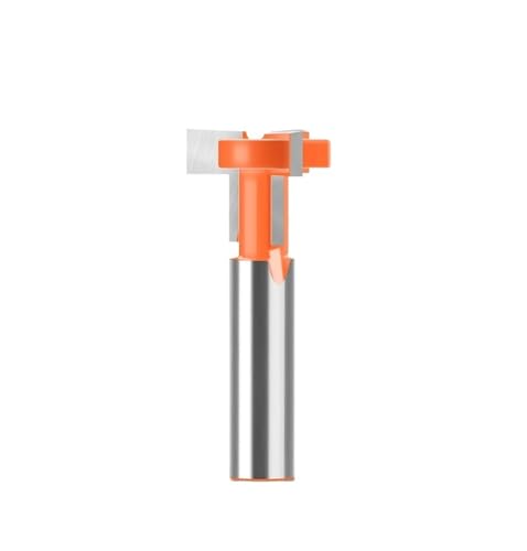 T-Nut-Fräser mit 12 mm Schaft, 3-schneidiges Hartmetall-T-Schienen-Schlitzfräser for die Holzbearbeitung(12X26.8X8mm) von TAOMENJS