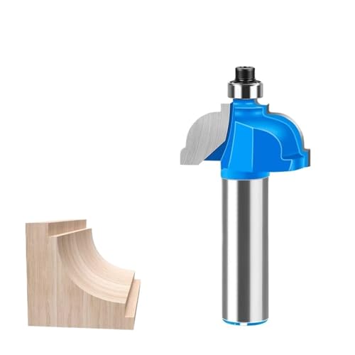 Tischkantenfräser, 12 mm 1/2 Zoll Schaft, Hohlkehlenkantenformung, Holzbearbeitungswerkzeuge, Schnitttiefe 17–25 mm(12 * 34.8mm) von TAOMENJS