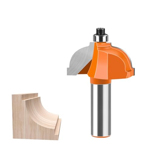 Tischkantenfräser, 12 mm 1/2 Zoll Schaft, Hohlkehlenkantenformung, Holzbearbeitungswerkzeuge, Schnitttiefe 17–25 mm(12 * 41.2mm) von TAOMENJS