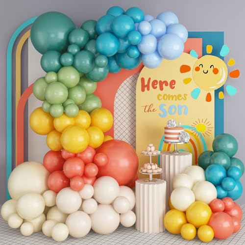 Retro Bunt Ballons Girlande Set von TAOYE