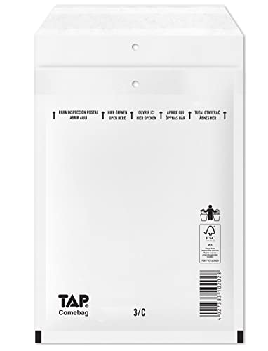 TAP Comebag 81020200 Luftpolster-Versandtaschen weiß TAP Comebag 81020200 Luftpolster-Versandtaschen weiß von aroFOL