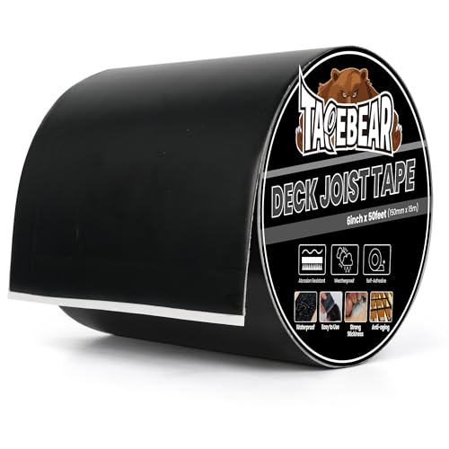 TAPEBEAR Butylband Dichtungsband Wasserdichtes 150mm×15m, Dach Reparaturband Butyl Klebeband Selbstklebend Bitumenband Korrosionsschutz für Holzbalken und Balken TAPEBEAR Butylband Dichtungsband Wasserdichtes 150mm×15m, Dach Reparaturband Butyl Klebeband Selbstklebend Bitumenband Korrosionsschutz für Holzbalken und Balken von TAPEBEAR