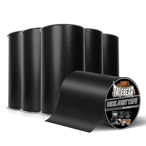 TAPEBEAR Butylband Wasserdichtes Klebeband 200mm×5m, Butyl Dichtungsband Selbstklebend Bitumenband Dachreparaturband Korrosionsschutz für Balken, Konstruktionsbalken und Holz, 6 Rollen TAPEBEAR Butylband Wasserdichtes Klebeband 200mm×5m, Butyl Dichtungsband Selbstklebend Bitumenband Dachreparaturband Korrosionsschutz für Balken, Konstruktionsbalken und Holz, 6 Rollen von TAPEBEAR