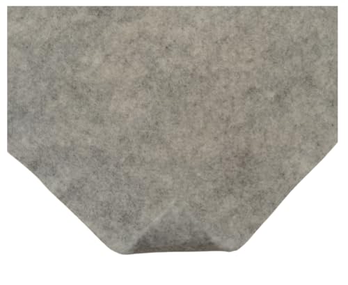 TAPHICEROS Filzstoff, Hellgrau, 250cm x 150cm 2mm, Nadelfilz Superflex, Bespannstoff aus Filz, Meterware, Innenraumverkleidung Bezugsstoff Bastefilz für DIY Auto Box Liner von TAPHICEROS