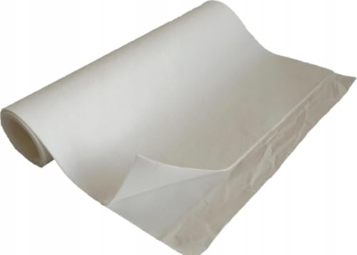 TAPHICEROS Selbstklebend Filzstoff,Weiß, 500cm x 150cm,Nadelfilz Superflex,Bespannstoff aus Filz,Meterware,Innenraumverkleidung Bezugsstoff Bastefilz für DIY Auto Box Liner von TAPHICEROS