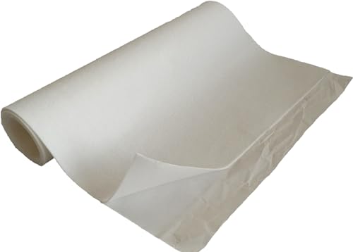 TAPHICEROS Selbstklebend Filzstoff Nadelfilz Superflex - Bespannstoff aus Filz - Meterware - Innenraumverkleidung Bezugsstoff 1 M (WEIB, 1000X150CM) von TAPHICEROS