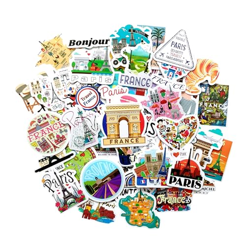 Frankreich sticker Paris aufkleber Frankreich France stickeres set sticker mädchen laptop scrapbook stickers laptop reisen travel aufkleber Paris deko von TARIFA UNITED