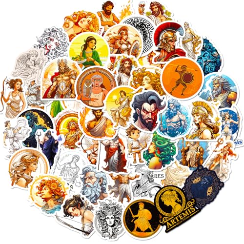 Griechische mythologie sticker vintage aesthetic stickers Hercules Poseidon Athene Zeus laptop sticker legend of Hercules Griechische sagen aufkleber set stickers fotoalbum aufkleber Götter von TARIFA UNITED