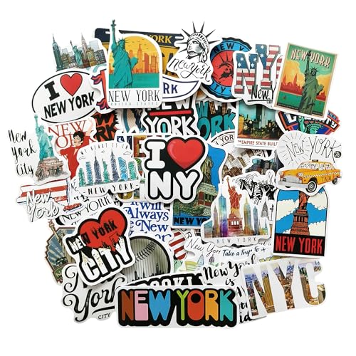 New York sticker fotoalbum koffer aufkleber New York City Souvenir NY geschenk laptop sticker koffer stickers scrapbooking travel aufkleber pack stickers von TARIFA UNITED