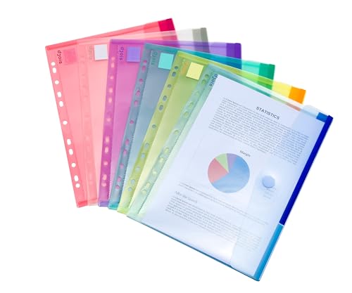 Djois madee by Tarifold - Dokumententasche Sammeltasche Din A4-12 Stk. in 6 Farben Blau, Gelb, Lila, Grün, Transparent, Rosa - 510229 Djois madee by Tarifold - Dokumententasche Sammeltasche Din A4-12 Stk. in 6 Farben Blau, Gelb, Lila, Grün, Transparent, Rosa - 510229 von Djois