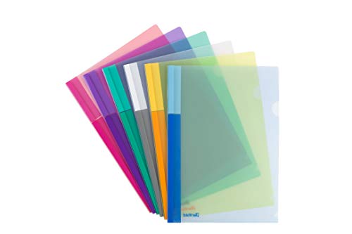 Tarifold 511529 – Packung mit 24 Ordnern für Fingernägel, A4, PP, durchsichtige Farben von TARIFOLD