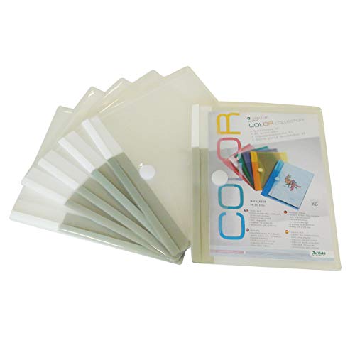Tarifold Dokumententasche/Sammeltasche Din A5-6 Stk. Transparente Dokumenten Tasche mit Siebdruckdesign und Klettverschluss für A5-Dokumente - 510250 Tarifold Dokumententasche/Sammeltasche Din A5-6 Stk. Transparente Dokumenten Tasche mit Siebdruckdesign und Klettverschluss für A5-Dokumente - 510250 von Djois