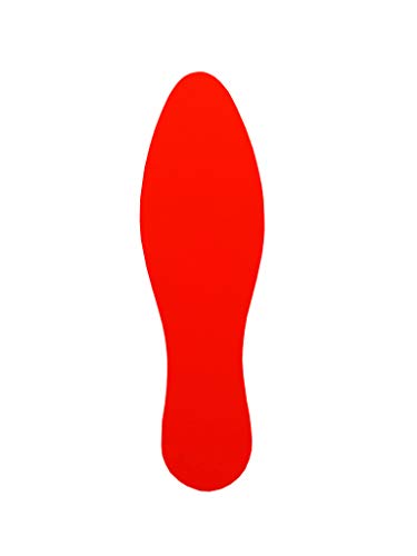 Tarifold T197803 – Aufkleber Fußabdruck rot, 10er Pack von Tarifold