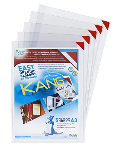 tarifold 194470 tview Magnet-Tasche KANG Easy clic, DIN A3, rot tarifold 194470 tview Magnet-Tasche KANG Easy clic, DIN A3, rot von Djois
