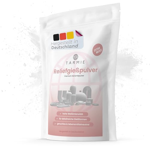 TARMIE Reliefgießpulver – Gießpulver-weiß, 1kg, lufthärtend, für DIY-Kreativprojekte zum Modellieren & Gießen TARMIE Reliefgießpulver – Gießpulver-weiß, 1kg, lufthärtend, für DIY-Kreativprojekte zum Modellieren & Gießen von TARMIE
