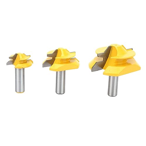 45 -Grad -Lock Gehrer Router Bit, Router Bit 3PCS 45 Grad 1/2 "Schaft Lock Gehrer Kleber Gelenk Holzarbeiten Tenon Cutter 45 -Grad -Lock Gehrer Router Bit, Router Bit 3PCS 45 Grad 1/2 "Schaft Lock Gehrer Kleber Gelenk Holzarbeiten Tenon Cutter von TARSHYRY