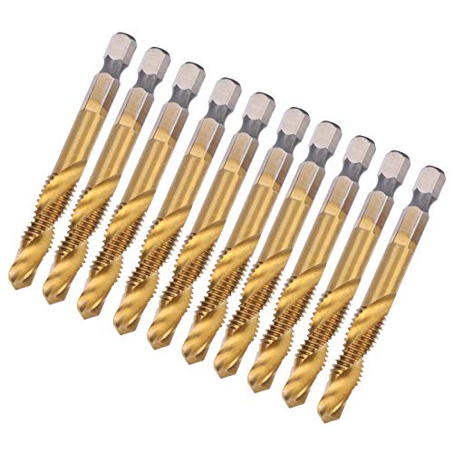Bohrerhahn -Set, Bohrbit für Metall 10pcs M8 HSS Schraubhahn -Tap Kit Hochgeschwindigkeit Stahl 6,8 Mm Bohrbits Drill und Tipp SEX Schaft Tippwerkzeuge Bohrerhahn -Set, Bohrbit für Metall 10pcs M8 HSS Schraubhahn -Tap Kit Hochgeschwindigkeit Stahl 6,8 Mm Bohrbits Drill und Tipp SEX Schaft Tippwerkzeuge von TARSHYRY