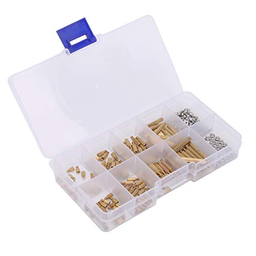Brass Standoffs, 260pcs Standoff -Abstandshalter -Kit Nuss Sortiment Box Motherboard Abstandsschrauben Leiterplattenstandards Messinggewinde Industriezubehör M2 Brass Standoffs, 260pcs Standoff -Abstandshalter -Kit Nuss Sortiment Box Motherboard Abstandsschrauben Leiterplattenstandards Messinggewinde Industriezubehör M2 von TARSHYRY