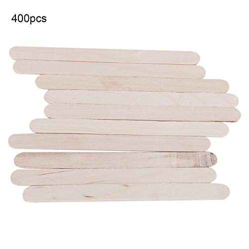Eis Am Stiel Sticks für Nahrung, Lackierstöcke, 400pcs 3,7 Zoll Länge Behandlungsstöcke Bastelstöcke, für Eiscreme, Haarentfernung und Wachsensbedarf von TARSHYRY