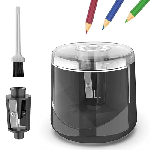 Elektrischer Bleistiftspitzer, Tragbar, Batteriebetrieben, für Sechseckige/dreieckige/runde Bleistifte mit 6–8 Mm Durchmesser, für Studenten, Künstler, Zuhause, Schule, Elektrischer Bleistiftspitzer, Tragbar, Batteriebetrieben, für Sechseckige/dreieckige/runde Bleistifte mit 6–8 Mm Durchmesser, für Studenten, Künstler, Zuhause, Schule, von TARSHYRY