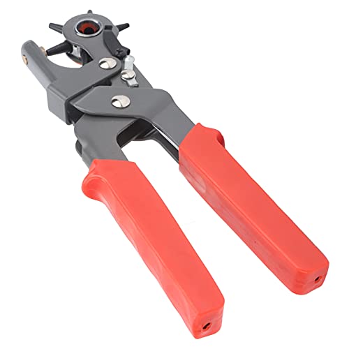 Gürtelloch Puncher für Leder, Gürtelloch Puncher Multifunktion 6 Runde Löcher Stanzzablen Handbuch Handel Klemmwerkzeug Lederloch für Gürtel, Uhrenbänder, Handtaschenriemen Gürtelloch Puncher für Leder, Gürtelloch Puncher Multifunktion 6 Runde Löcher Stanzzablen Handbuch Handel Klemmwerkzeug Lederloch für Gürtel, Uhrenbänder, Handtaschenriemen von TARSHYRY